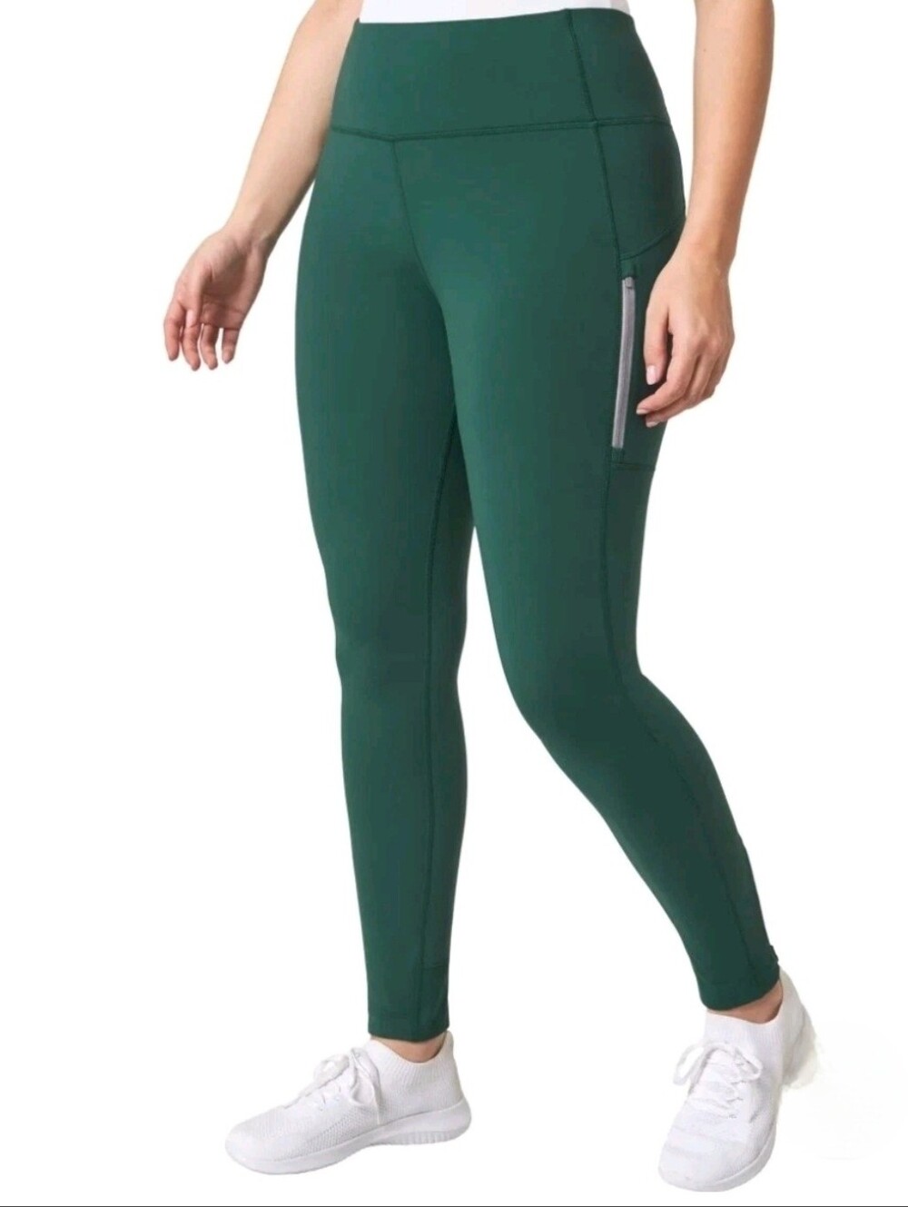 Mondetta Ladies High Waist Active Legging, Green, Size- Medium